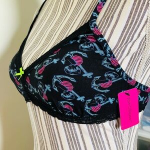 Betsey Johnson mermaid anchor soft cotton